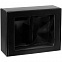 Коробка с окном Visible с ложементом под кружки, черная с логотипом в Волгограде заказать по выгодной цене в кибермаркете AvroraStore