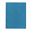 Бизнес-блокнот "Biggy", B5 формат, голубой, серый форзац, мягкая обложка, в клетку с логотипом в Волгограде заказать по выгодной цене в кибермаркете AvroraStore