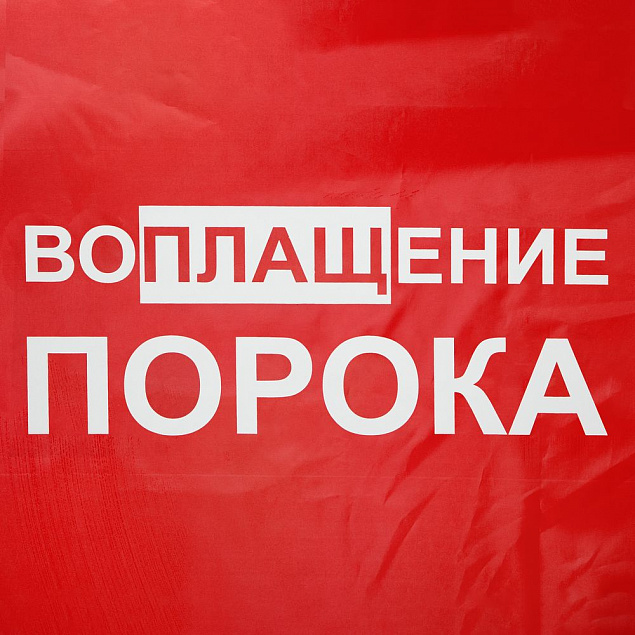 Дождевик «Воплащение порока», красный с логотипом в Волгограде заказать по выгодной цене в кибермаркете AvroraStore