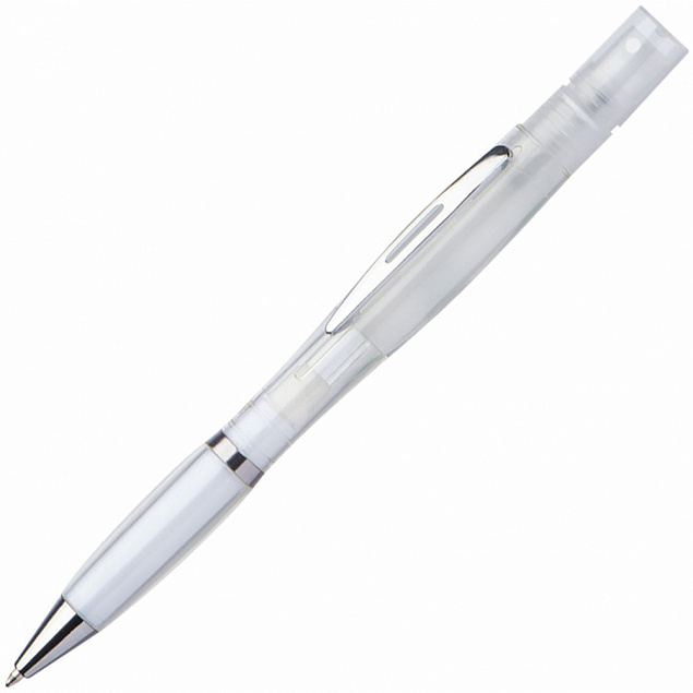Шариковая ручка с распылителем, белая  с логотипом в Волгограде заказать по выгодной цене в кибермаркете AvroraStore