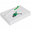 Набор Twist White, белый с зеленым, 8 Гб с логотипом в Волгограде заказать по выгодной цене в кибермаркете AvroraStore