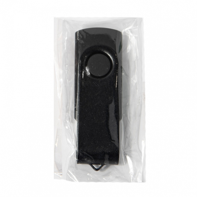 USB flash-карта DOT (8Гб), черный, 5,8х2х1,1см, пластик, металл с логотипом в Волгограде заказать по выгодной цене в кибермаркете AvroraStore