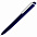 Ручка шариковая Pigra P02 Mat, темно-синяя с белым с логотипом в Волгограде заказать по выгодной цене в кибермаркете AvroraStore
