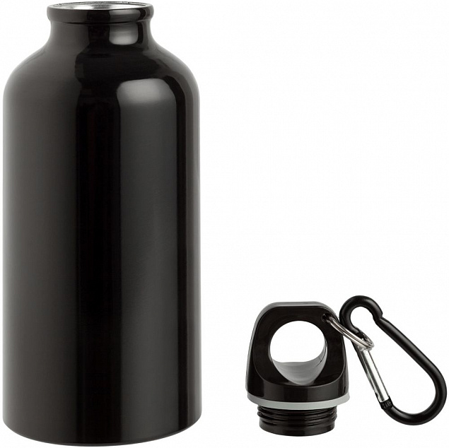 Бутылка для спорта Re-Source, черная с логотипом в Волгограде заказать по выгодной цене в кибермаркете AvroraStore