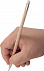Карандаш простой Hand Friend с ластиком, неокрашенный с логотипом в Волгограде заказать по выгодной цене в кибермаркете AvroraStore