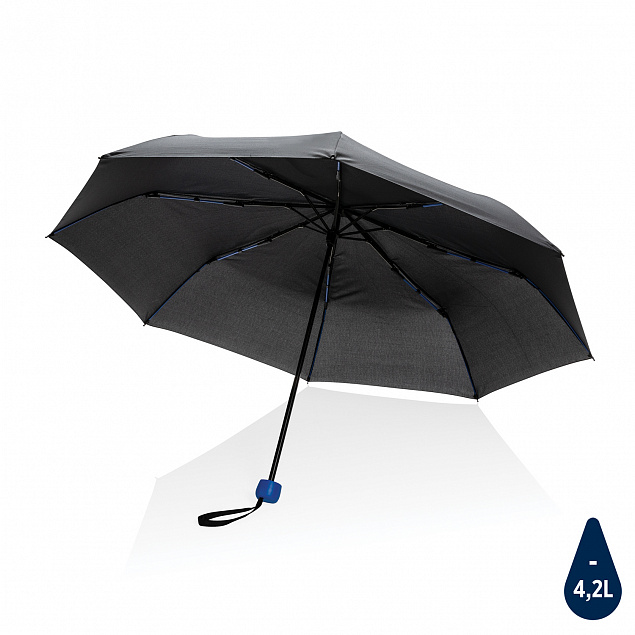 Компактный плотный зонт Impact из RPET AWARE™, 20,5" с логотипом в Волгограде заказать по выгодной цене в кибермаркете AvroraStore