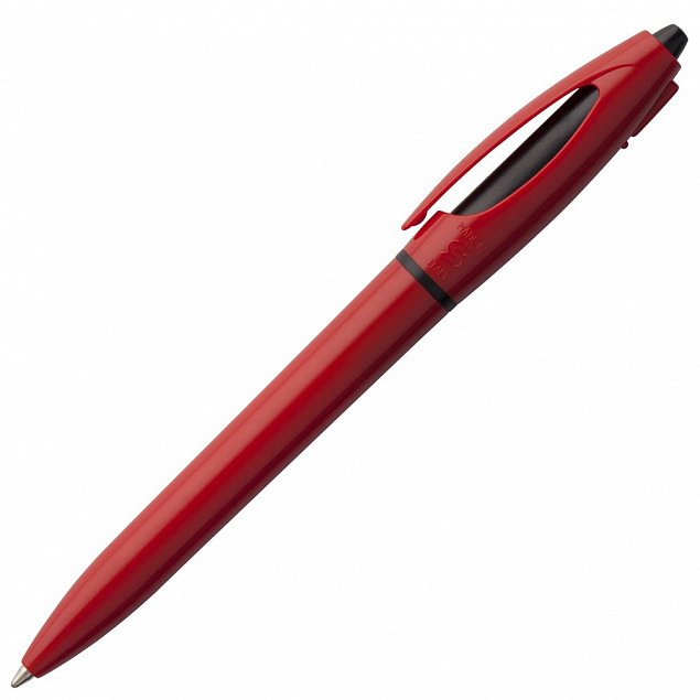 Ручка шариковая S! (Си), красная с логотипом в Волгограде заказать по выгодной цене в кибермаркете AvroraStore