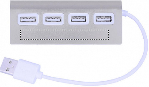 USB хаб на 4 порта с логотипом в Волгограде заказать по выгодной цене в кибермаркете AvroraStore