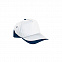 Бейсболка FORT (белая) - Темно-синий XX с логотипом в Волгограде заказать по выгодной цене в кибермаркете AvroraStore