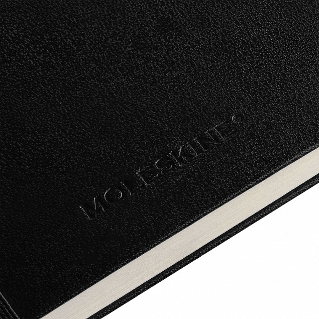 Записная книжка Moleskine Classic Soft Large, в линейку, черная с логотипом в Волгограде заказать по выгодной цене в кибермаркете AvroraStore