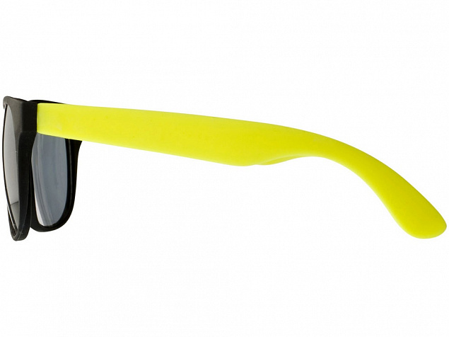 Очки солнцезащитные Retro, неоново-желтый с логотипом в Волгограде заказать по выгодной цене в кибермаркете AvroraStore