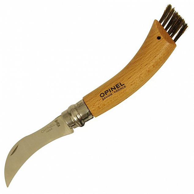Нож грибника Opinel № 8, бук с логотипом в Волгограде заказать по выгодной цене в кибермаркете AvroraStore