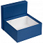Коробка Satin, большая, синяя с логотипом в Волгограде заказать по выгодной цене в кибермаркете AvroraStore