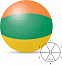 Мяч надувной пляжный с логотипом в Волгограде заказать по выгодной цене в кибермаркете AvroraStore