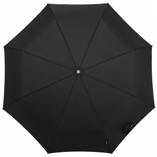 Складной зонт Gran Turismo Carbon, черный с логотипом в Волгограде заказать по выгодной цене в кибермаркете AvroraStore