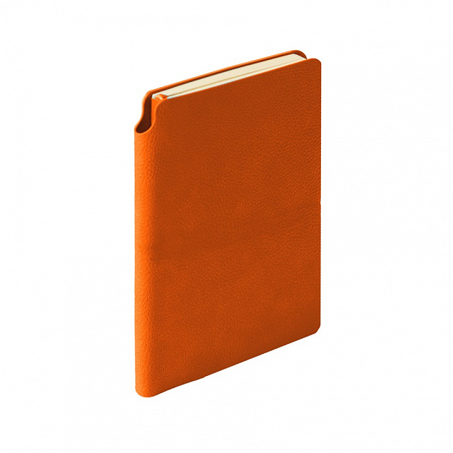 Ежедневник недатированный SALLY, A6, оранжевый, кремовый блок с логотипом в Волгограде заказать по выгодной цене в кибермаркете AvroraStore