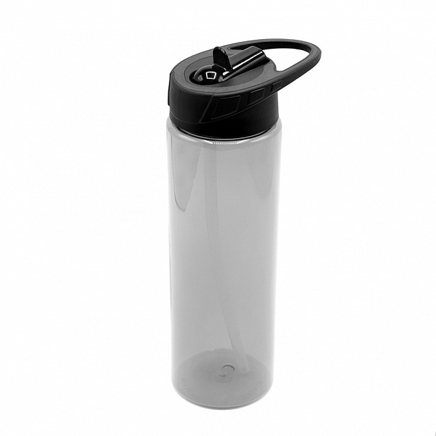 Пластиковая бутылка Mystik - Черный AA с логотипом в Волгограде заказать по выгодной цене в кибермаркете AvroraStore