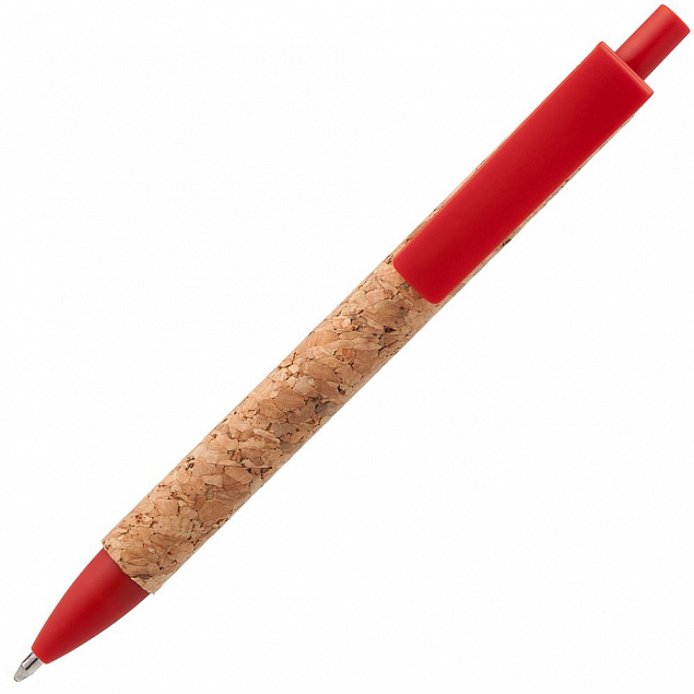 Ручка шариковая Grapho, красная с логотипом в Волгограде заказать по выгодной цене в кибермаркете AvroraStore
