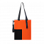 Шоппер Superbag Color (оранжевый с чёрным) с логотипом в Волгограде заказать по выгодной цене в кибермаркете AvroraStore