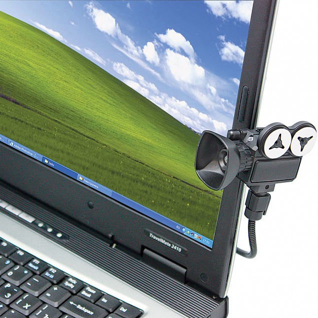 Веб-камера с микрофоном "Мотор!", USB разъем, пластик с логотипом в Волгограде заказать по выгодной цене в кибермаркете AvroraStore