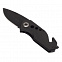 Складной нож Intact, черный с логотипом в Волгограде заказать по выгодной цене в кибермаркете AvroraStore