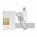 Набор антисептиков для рук REFILLABLE White, 60 мл (серый) с логотипом в Волгограде заказать по выгодной цене в кибермаркете AvroraStore