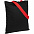 Холщовая сумка BrighTone, черная с оранжевыми ручками с логотипом в Волгограде заказать по выгодной цене в кибермаркете AvroraStore