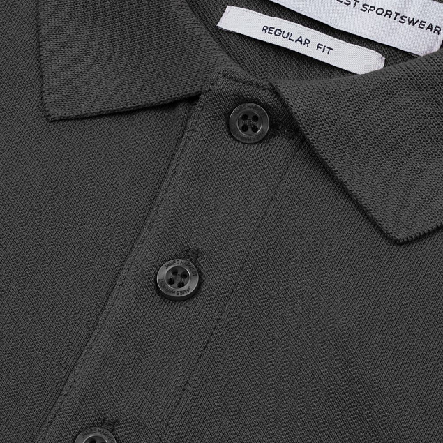 Рубашка поло мужская Neptune, темно-серая с логотипом в Волгограде заказать по выгодной цене в кибермаркете AvroraStore