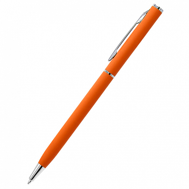 Ручка шариковая металлическая Tinny Soft - Оранжевый OO с логотипом в Волгограде заказать по выгодной цене в кибермаркете AvroraStore