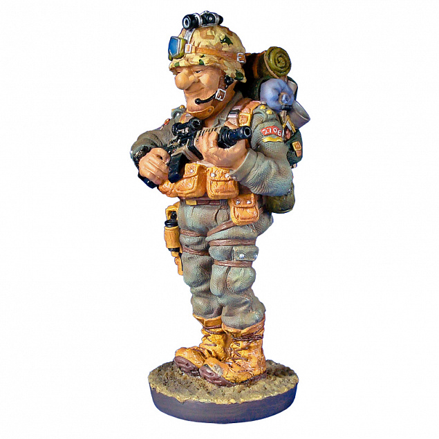 Скульптура "Военный" с логотипом в Волгограде заказать по выгодной цене в кибермаркете AvroraStore
