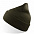 Шапка вязаная  двойная "Wind", с отворотом_темно-серый,100% акрил  с логотипом в Волгограде заказать по выгодной цене в кибермаркете AvroraStore