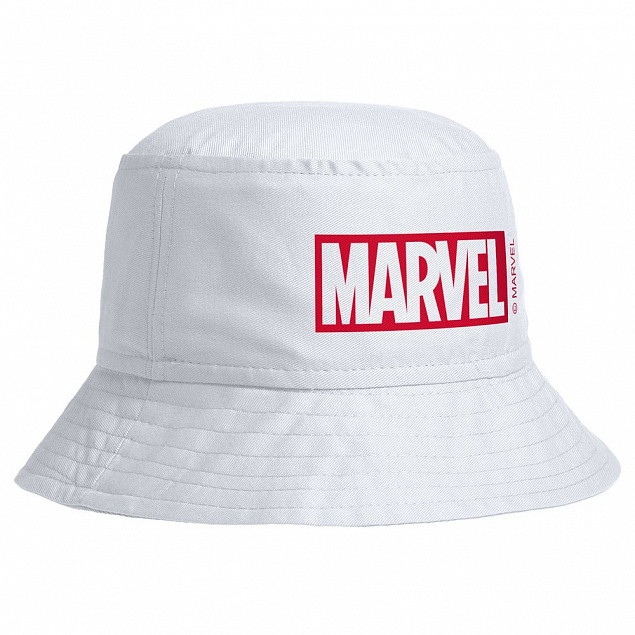 Панама Marvel, белая с логотипом в Волгограде заказать по выгодной цене в кибермаркете AvroraStore