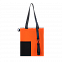 Шоппер Superbag Color (оранжевый с чёрным) с логотипом в Волгограде заказать по выгодной цене в кибермаркете AvroraStore