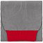 Шарф Snappy, светло-серый с красным с логотипом в Волгограде заказать по выгодной цене в кибермаркете AvroraStore