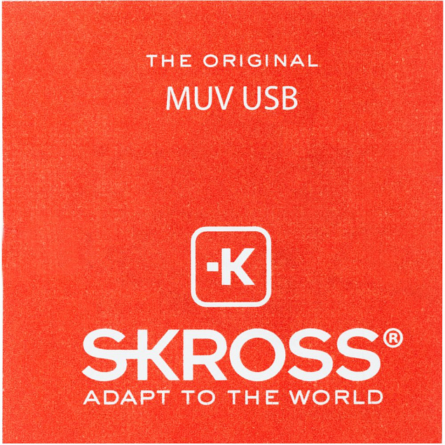 Зарядное устройство S-Kross MUV USB для путешествий, белое с логотипом в Волгограде заказать по выгодной цене в кибермаркете AvroraStore