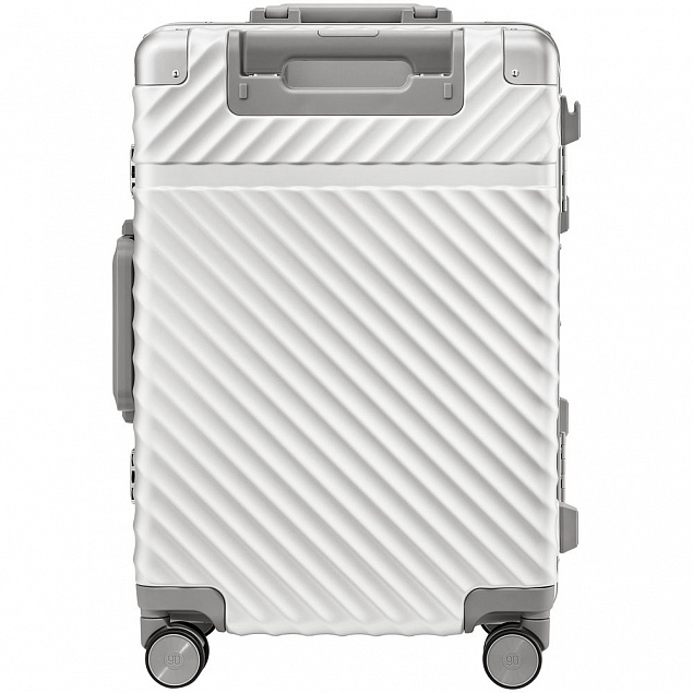 Чемодан Aluminum Frame PC Luggage V1, белый с логотипом в Волгограде заказать по выгодной цене в кибермаркете AvroraStore