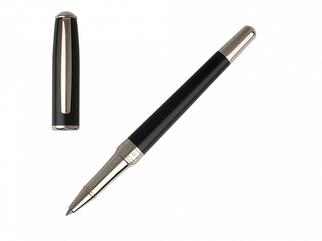 Ручка роллер Essential Lady Black с логотипом в Волгограде заказать по выгодной цене в кибермаркете AvroraStore