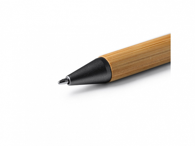 Ручка шариковая металлическая с бамбуковой вставкой PENTA с логотипом в Волгограде заказать по выгодной цене в кибермаркете AvroraStore