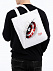 Холщовая сумка «Щит Капитана Америки», белая с логотипом в Волгограде заказать по выгодной цене в кибермаркете AvroraStore