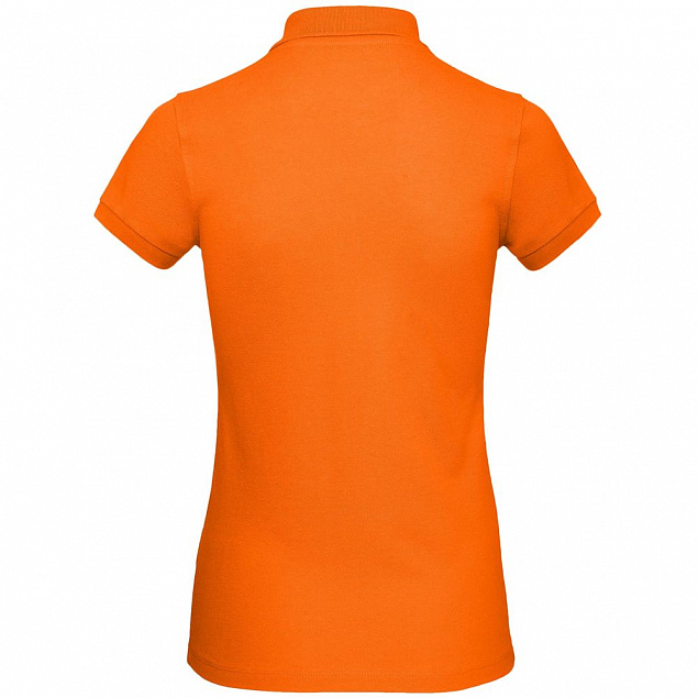 Рубашка поло женская Inspire, оранжевая с логотипом в Волгограде заказать по выгодной цене в кибермаркете AvroraStore