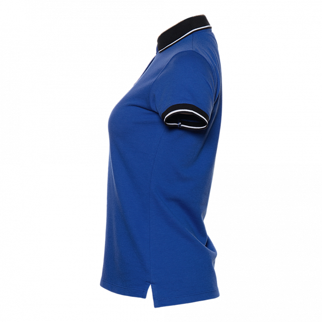Рубашка поло Рубашка женская 04CW Синий с логотипом в Волгограде заказать по выгодной цене в кибермаркете AvroraStore