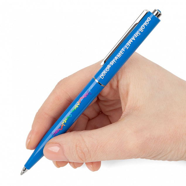 Ручка шариковая Senator Point ver. 2, синяя с логотипом в Волгограде заказать по выгодной цене в кибермаркете AvroraStore