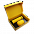 Набор Hot Box C (софт-тач) B, желтый с логотипом в Волгограде заказать по выгодной цене в кибермаркете AvroraStore