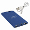 Зарядное устройство "Theta", 6000 mAh, 2 выхода USB, темно-синий, покрытие soft touch с логотипом в Волгограде заказать по выгодной цене в кибермаркете AvroraStore