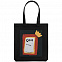 Холщовая сумка «Сода», черная с логотипом в Волгограде заказать по выгодной цене в кибермаркете AvroraStore