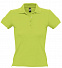 Рубашка поло женская PEOPLE 210, зеленое яблоко с логотипом в Волгограде заказать по выгодной цене в кибермаркете AvroraStore