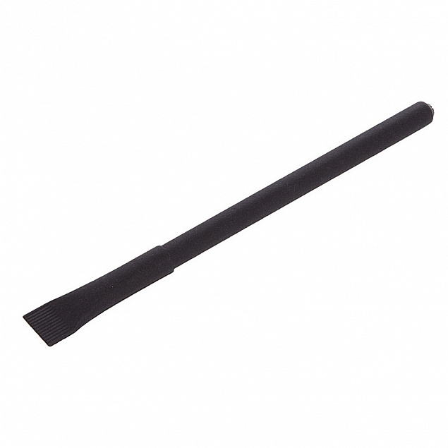Эко ручка, черная с логотипом в Волгограде заказать по выгодной цене в кибермаркете AvroraStore