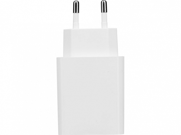 Сетевое зарядное устройство c выходами USB-A и USB-C «Recharger», 10 Вт с логотипом в Волгограде заказать по выгодной цене в кибермаркете AvroraStore