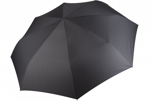 Зонт складной Fiber, черный с логотипом в Волгограде заказать по выгодной цене в кибермаркете AvroraStore