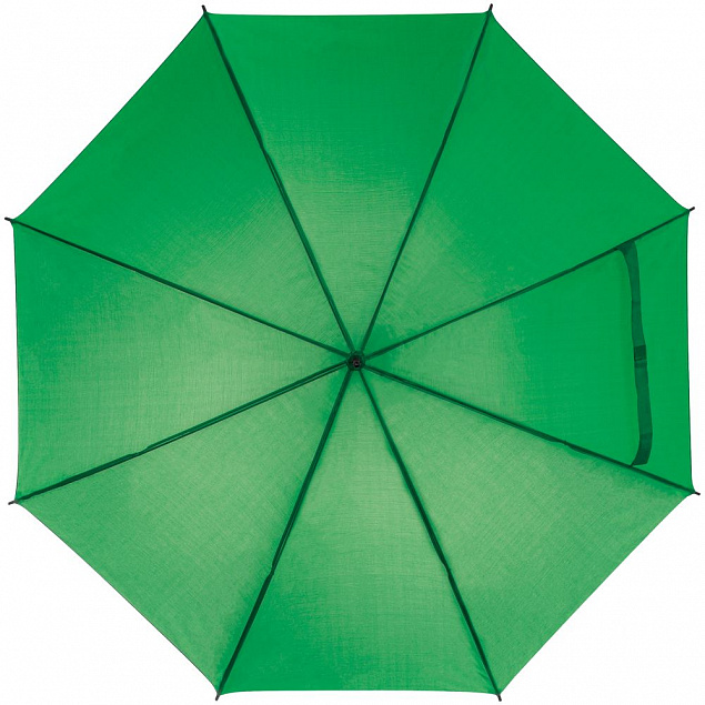 Зонт-трость Lido, зеленый с логотипом в Волгограде заказать по выгодной цене в кибермаркете AvroraStore